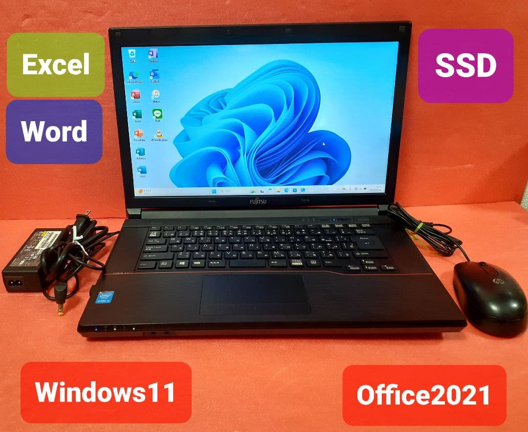 富士通 ノートパソコン Windows11 Office2021 SSD128G 富士通（FUJITSU） 【第3世代Core-i7】ノートパソコン Microsoft