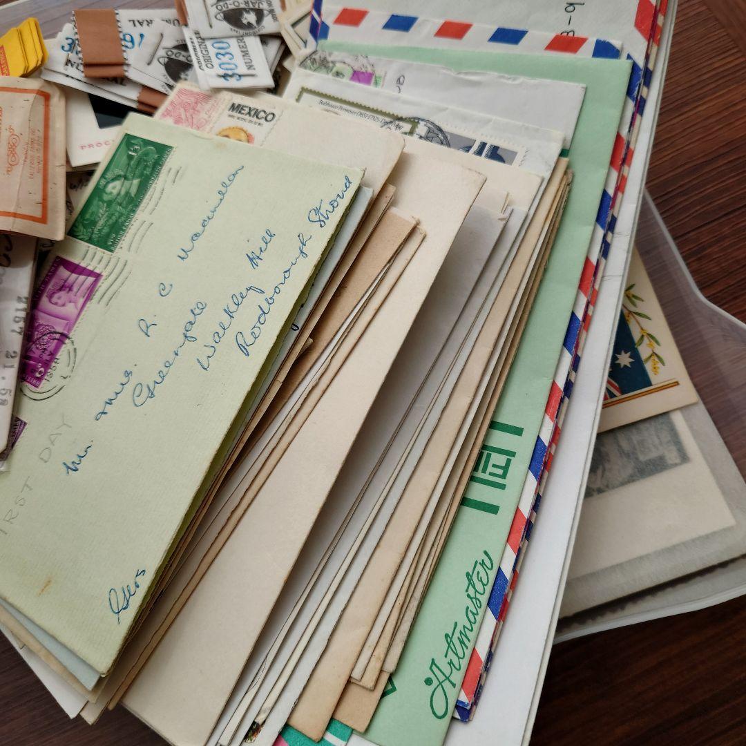 過去最大120サイズ/たっぷりephemeral box☆ヴィンテージ海外紙モノ