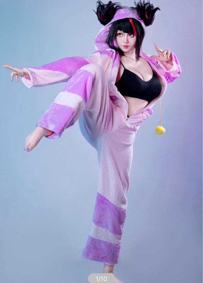 ストリートファイター6 ハン・ジュリ コスプレ衣装 セット済みウィッグ