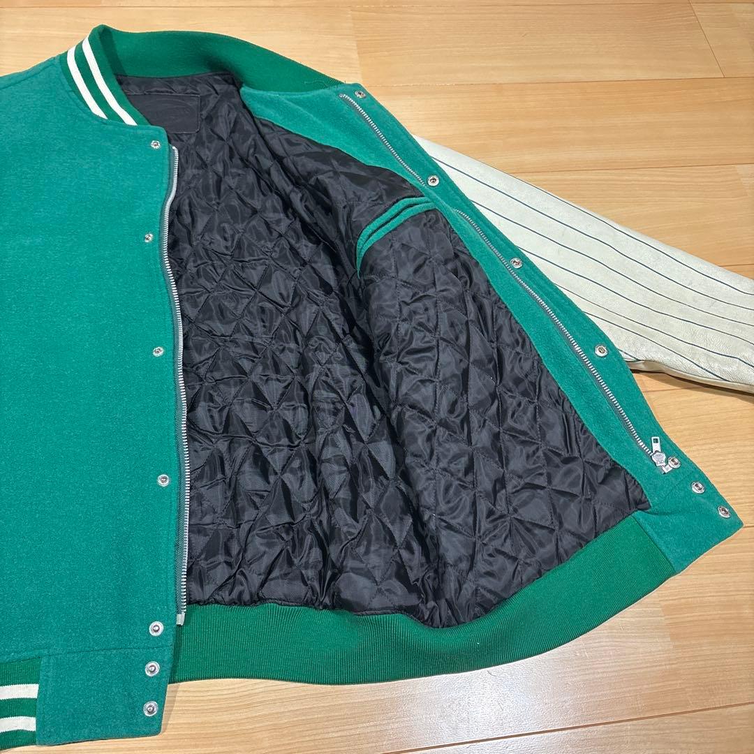 masterpiece マスターピース レザースタジャン Lサイズ 裏原 - メルカリ