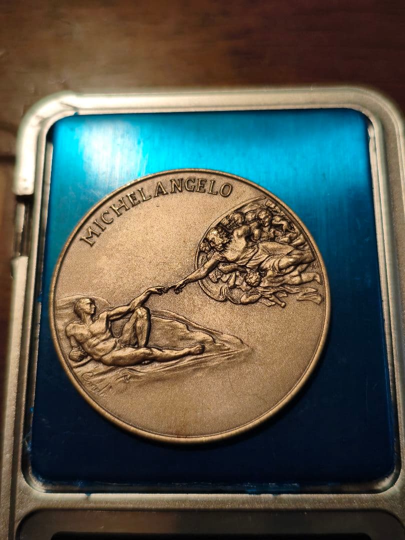 バチカン美術館　記念メダル　銀925 銀メダル】バチカン美術館 記念メダル ミケランジェロ｜Yahoo!フリマ