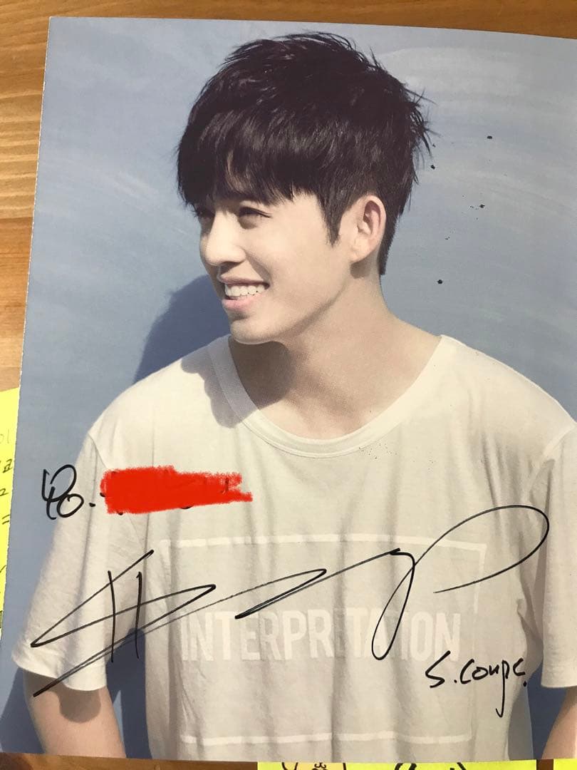 エスクプス スンチョル 直筆サイン・絵 3枚 ポストイット SEVENTEEN