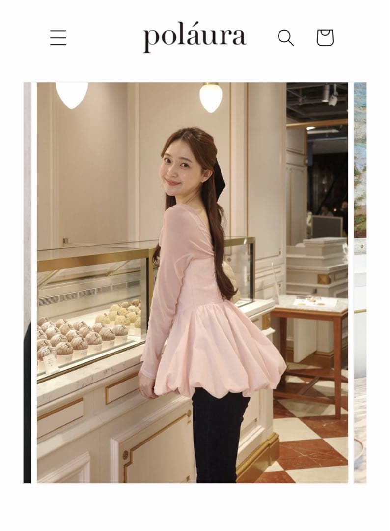 ポローラ ベロアビスチェバルーントップス poláura 完売 - メルカリ