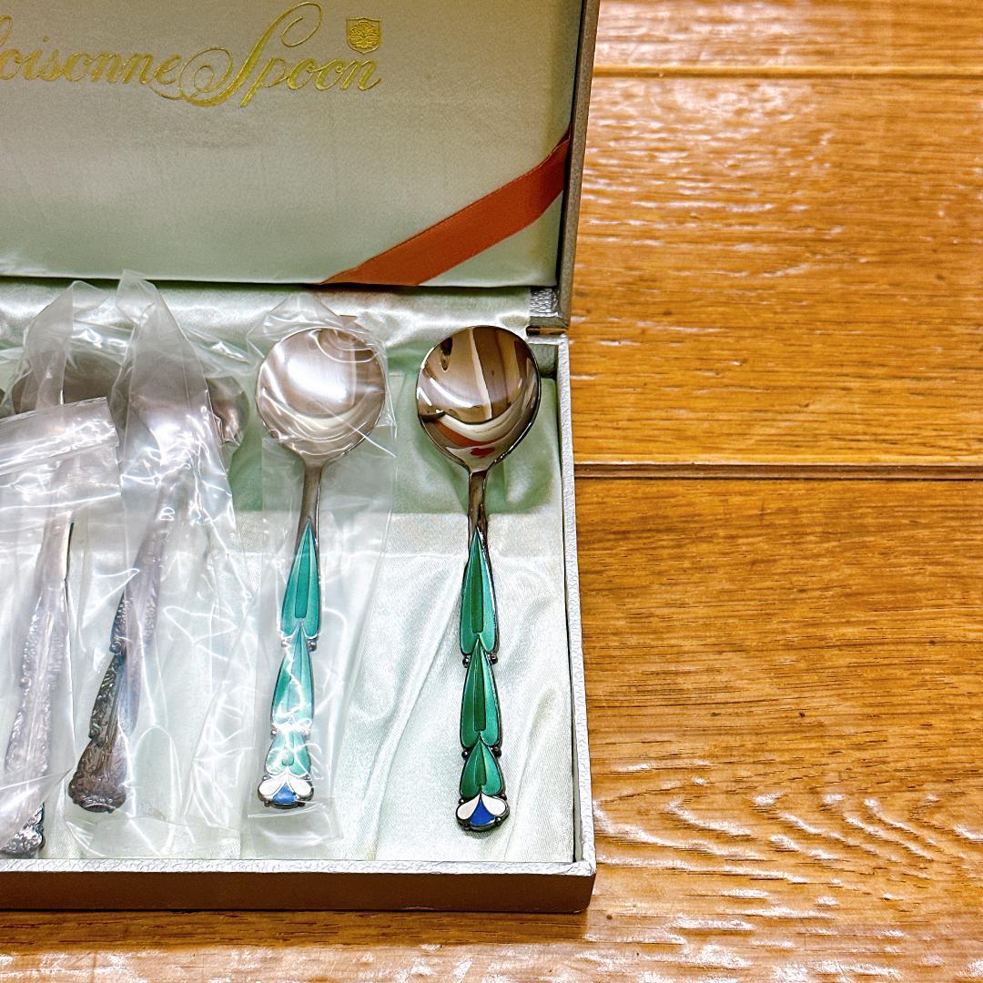 箱 ビニール付き 芝翫香 スプーン SMsilver刻印 6本セット 希少 - メルカリ