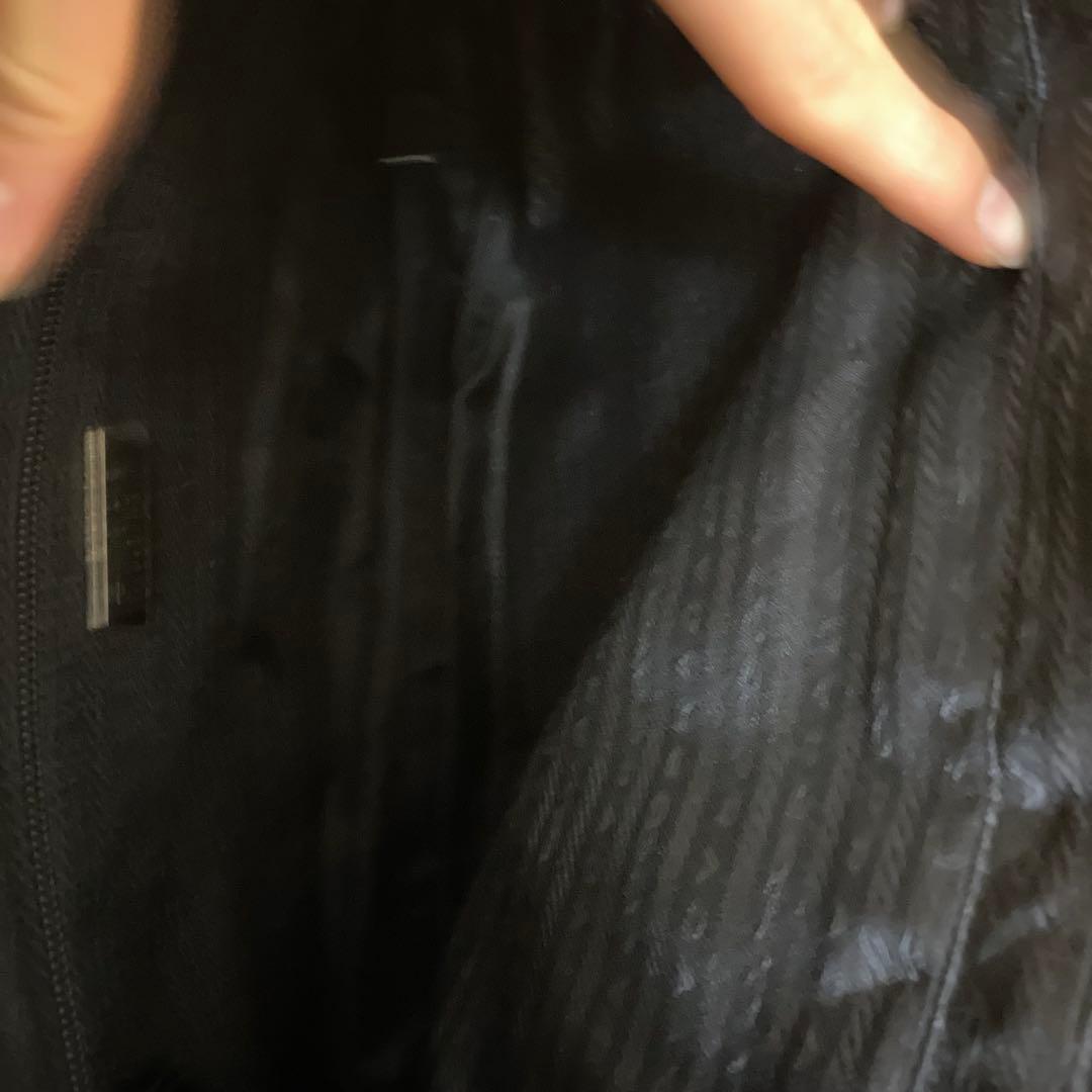 90s PRADA ブラック ナイロン ハンドバッグ old ノームコア y2k PRADA