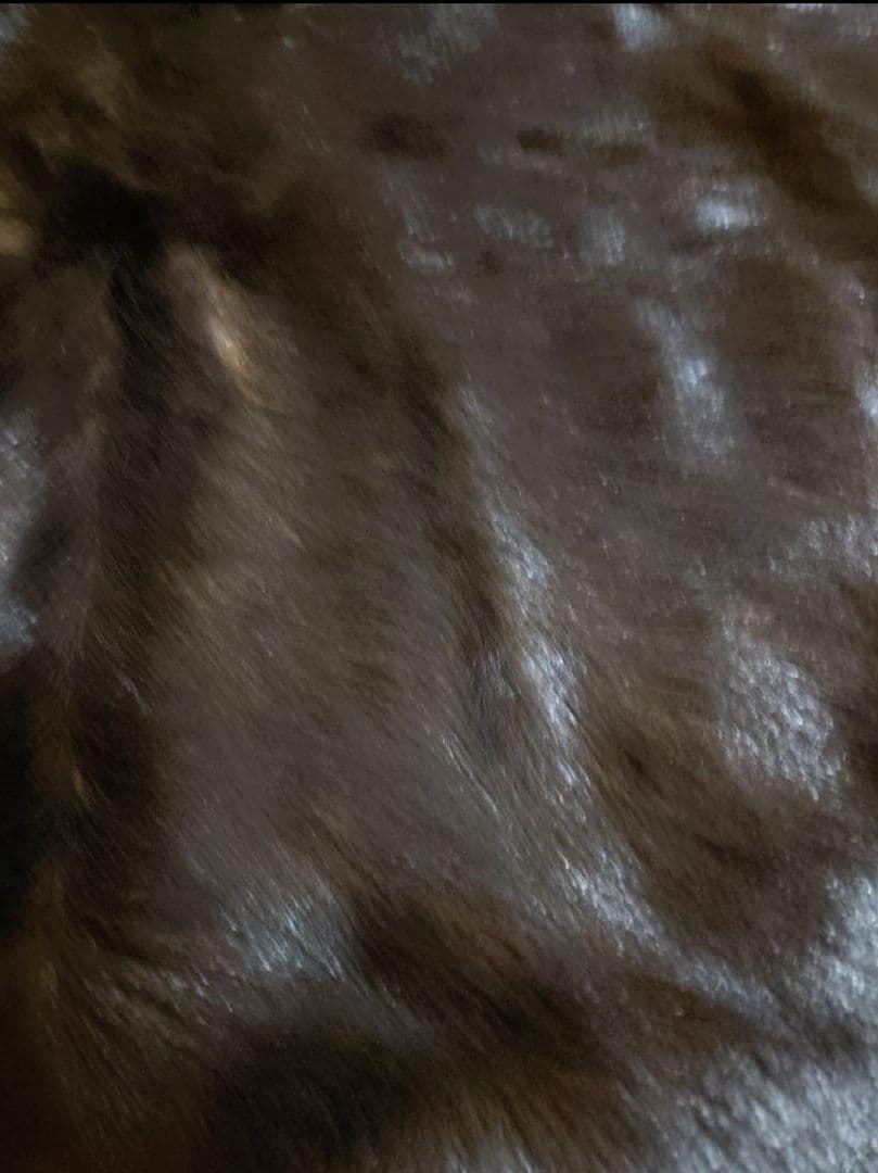 ヤギ 毛皮 ラグ 約70×90cm ウサギの毛皮 管理番号3 - メルカリ