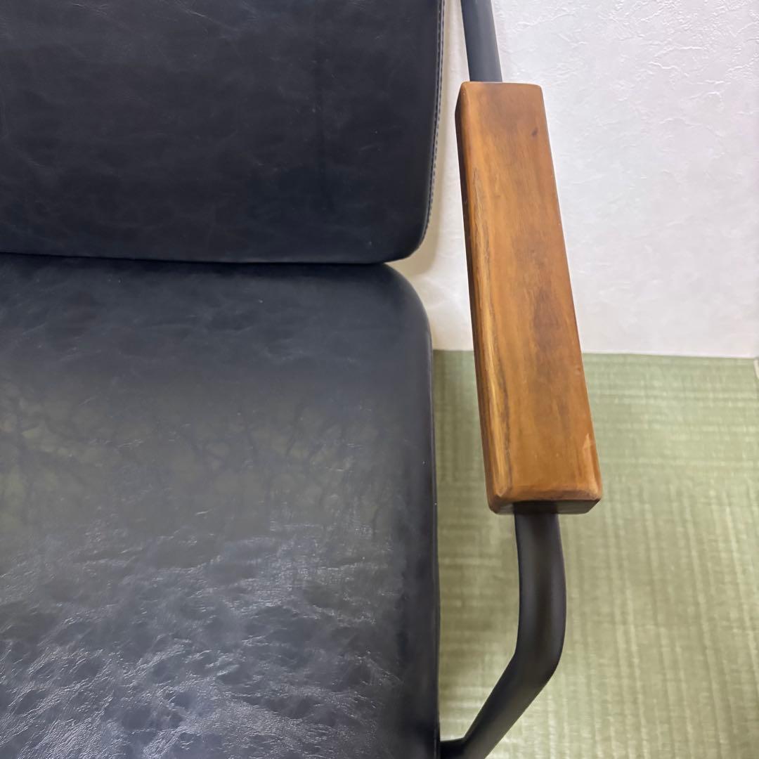 ダイニングチェア ダイニングソファー 黒 ブラック バーネイションソファ