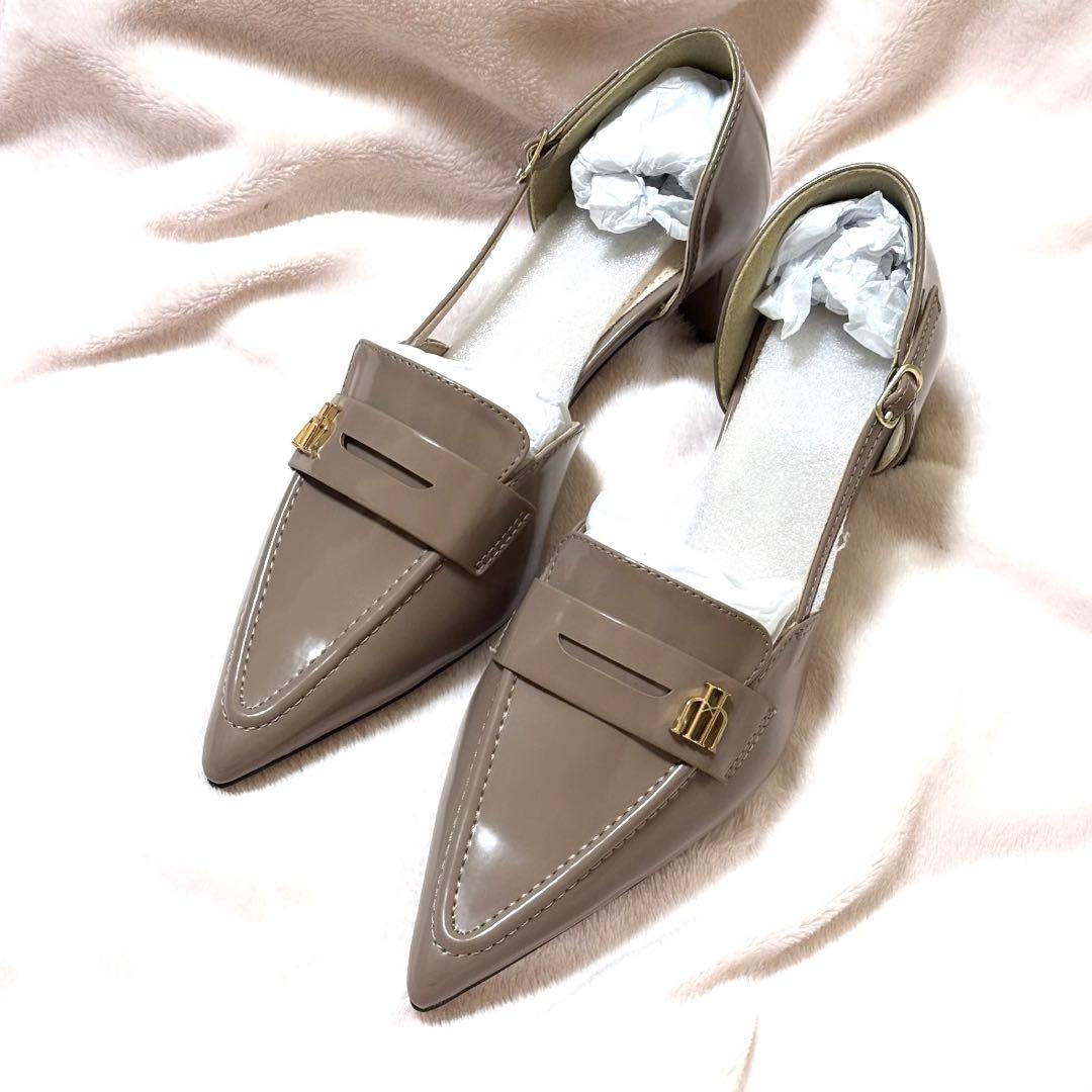 Trois Heel Loafers mocha 37 her lip to - メルカリ