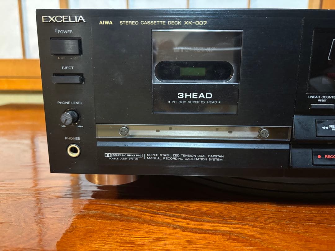 EXCELIA XK-007 カセットデッキ 3ヘッド AIWA XK007 Excelia Cassette Deck