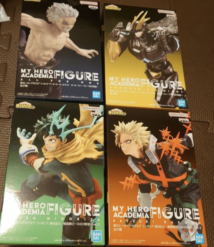 ヒロアカ フィギュア 4種類セット GiGO限定 - メルカリ