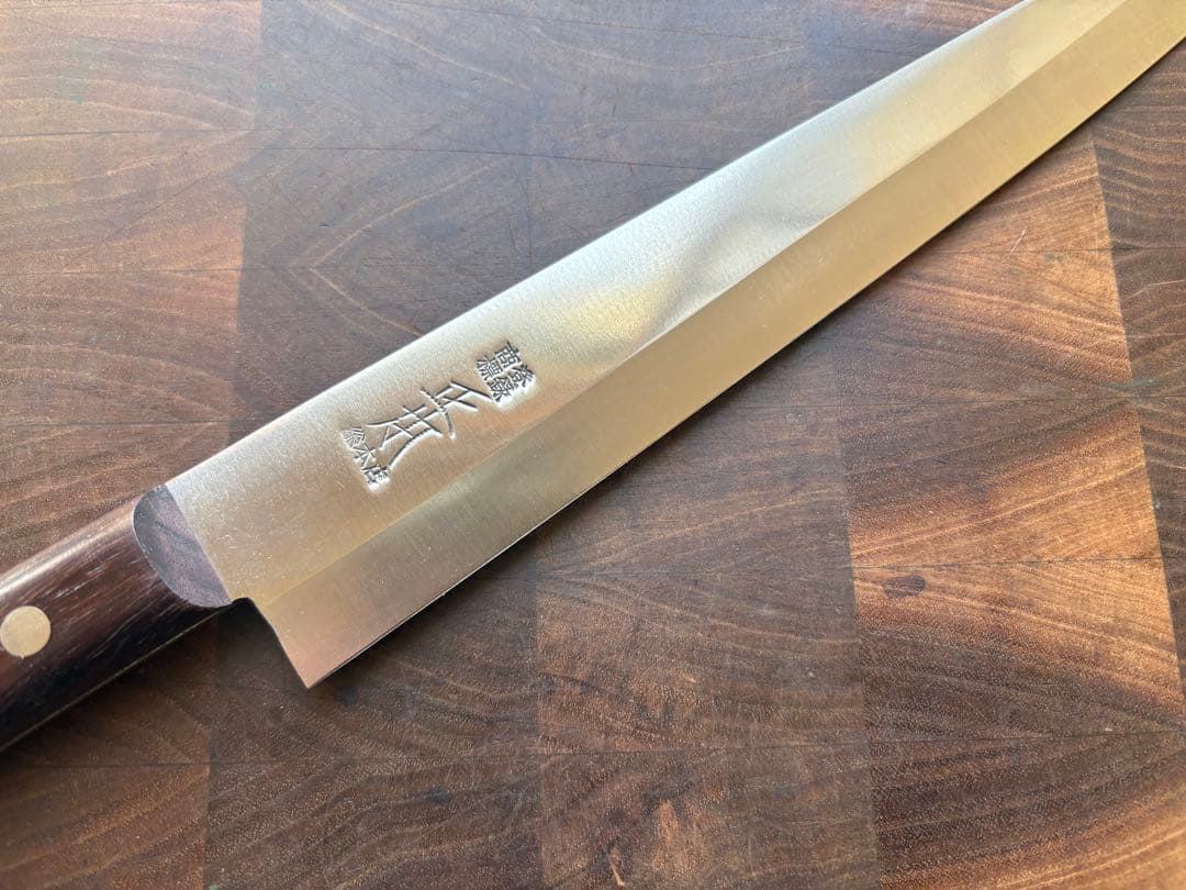 正本総本店 最上 筋引 柳刃 240mm 包丁 全片刃 鋼 紫檀 - メルカリ