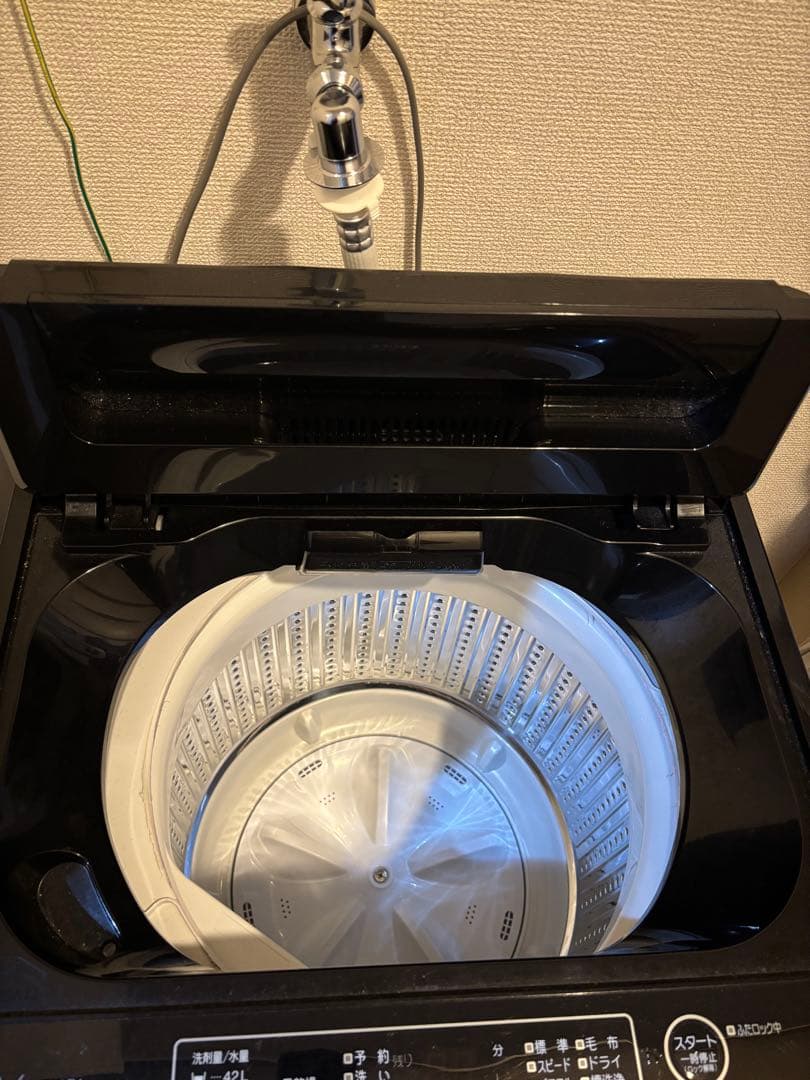 YAMADA SELECT 縦型洗濯機 4.5kg ブラック 単身用