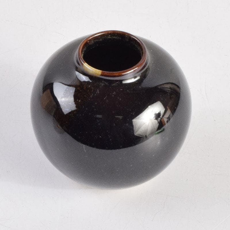 茶道具 古瀬戸 加藤藤山作 文琳茶入 仕覆付 共箱 V 8857 - メルカリ