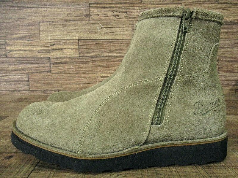 廃盤 新品 ダナー スエード サイドジップ ワーク ブーツ ベージュ 27.0①