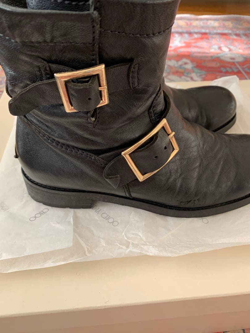 Jimmy Choo ジミーチュウ ブラック エンジニアブーツ