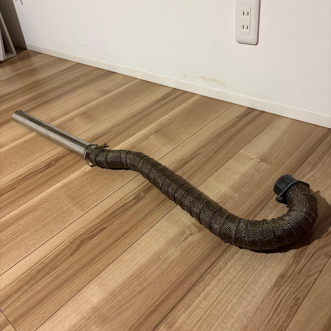 SR400 アップマフラー フルエキ ワンオフ ヤスリン様専用-素晴らしい