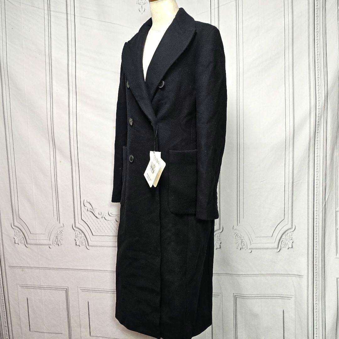 タグ付き】ZARAザラ MANTECO ダブル ロングコート 黒 マンテコ - メルカリ