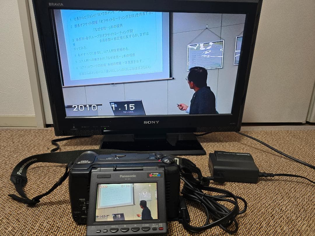 n*o様 録画／再生動作OK Panasonc NV-DR1 ACアダプタ AV - メルカリ