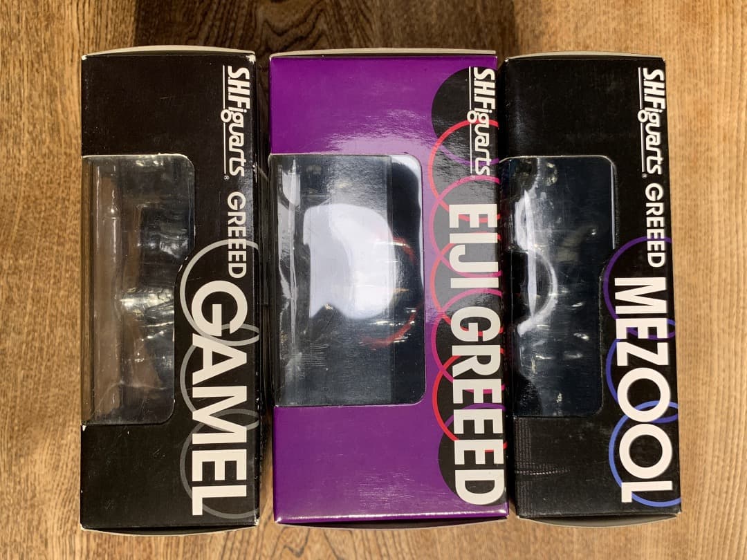 新品未開封　S.H.Figuarts 仮面ライダーオーズグリード３体セット正規品