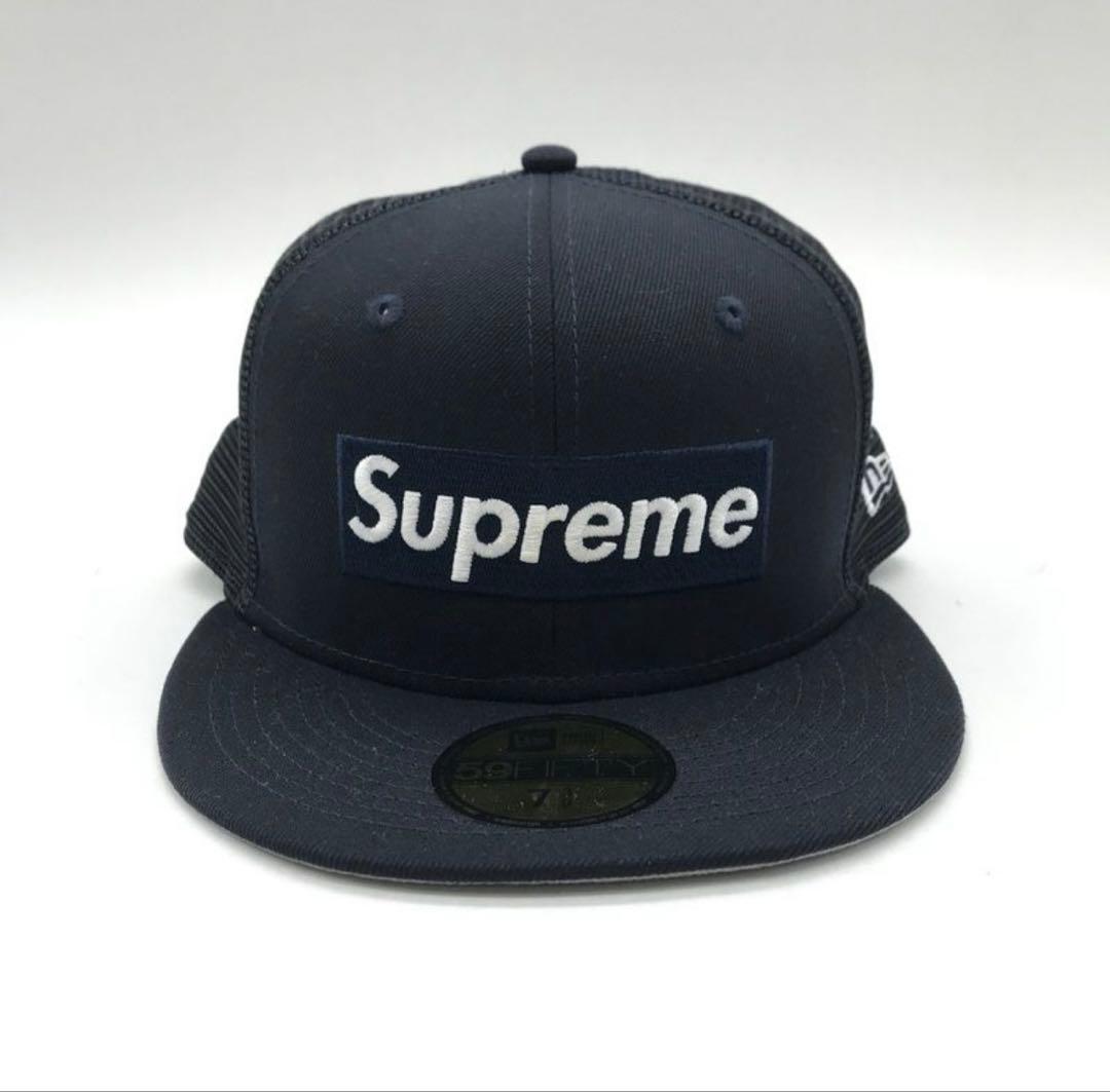 Supreme ネイビー トラッカーキャップ - メルカリ