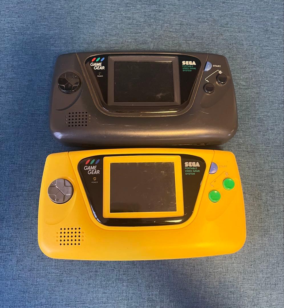 SEGA ゲームギア 本体のみ 2台セット 動作未確認 ジャンク イエロー