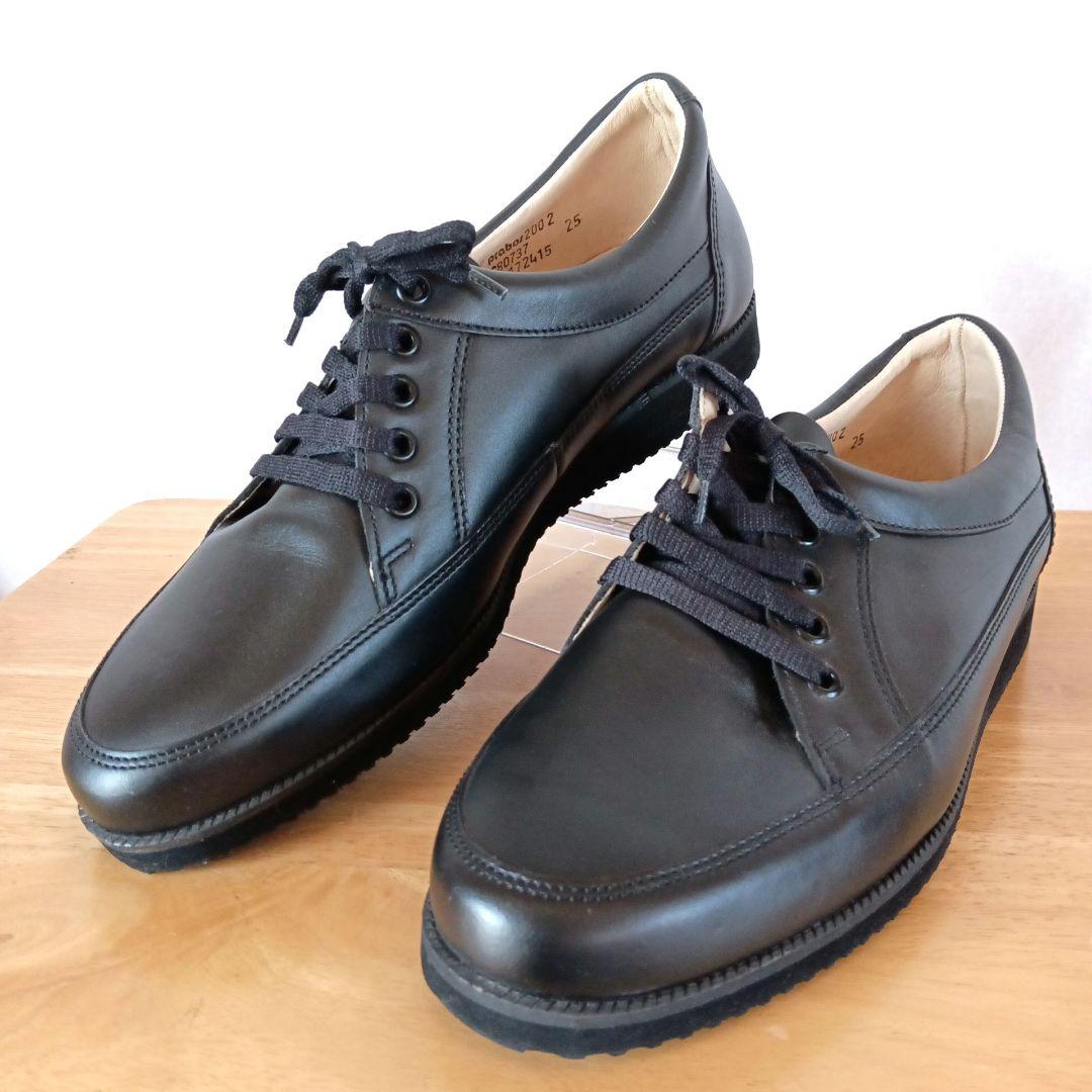 美品◇チェコ軍 PRABOS社製 レザーシューズ ブラック ミリタリー
