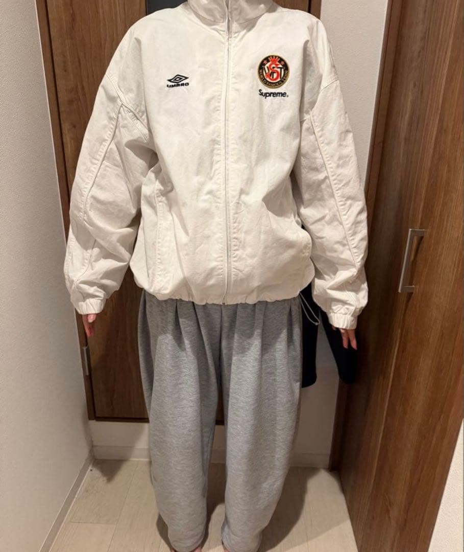 Umbro x Supreme ナイロンジャケット Lサイズ ホワイト - メルカリ