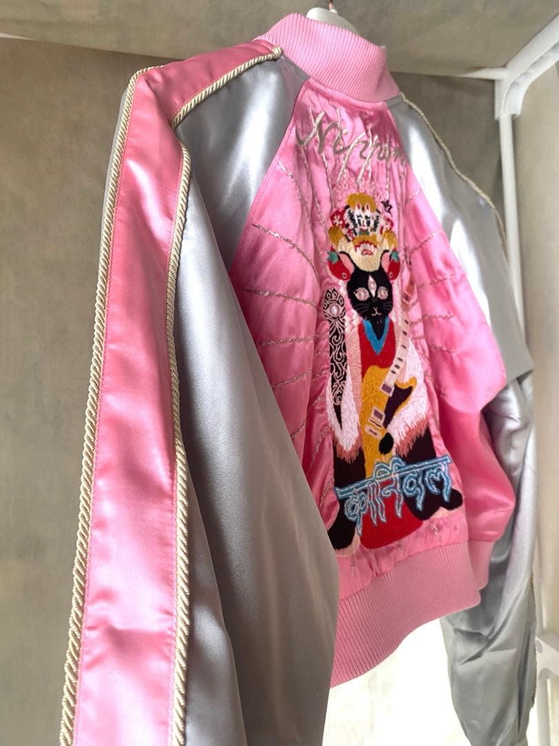 新品未使用】 椎名林檎 景気の回復 猫刺繍スカジャン - メルカリ