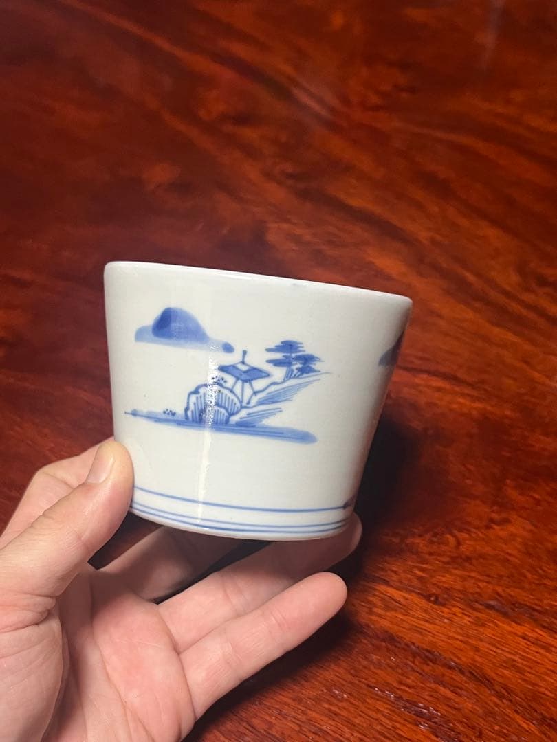 古伊万里 蕎麦猪口 鍋島 美品 そば猪口 大振 柿右衛門 後期鍋島 今右