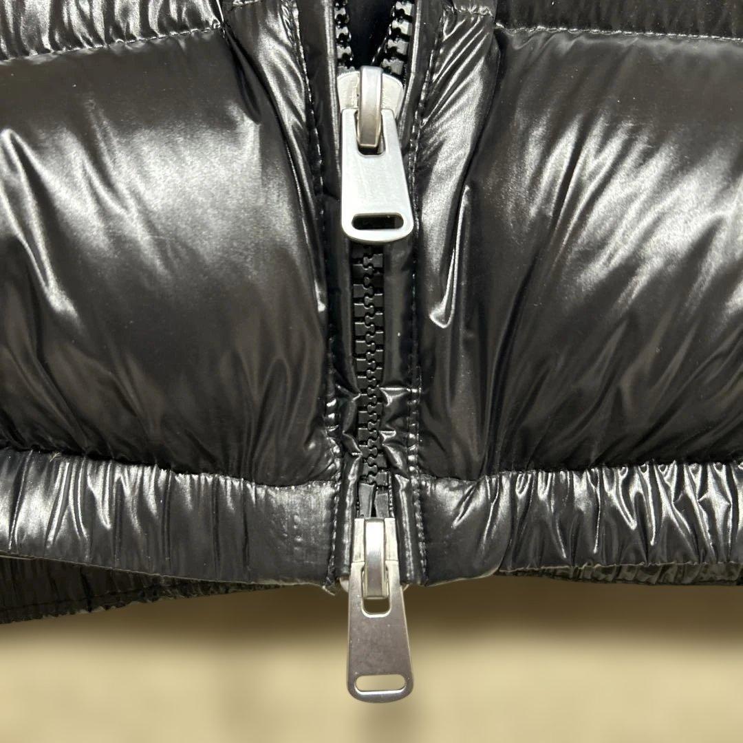 ZARA 】 ダウンジャケット フード付き 光沢ブラック S 希少 ヘタリ無し