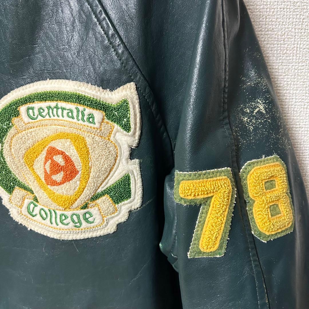 70-80s オールレザー スタジャン ファラオタイプ おそらくカナダ製