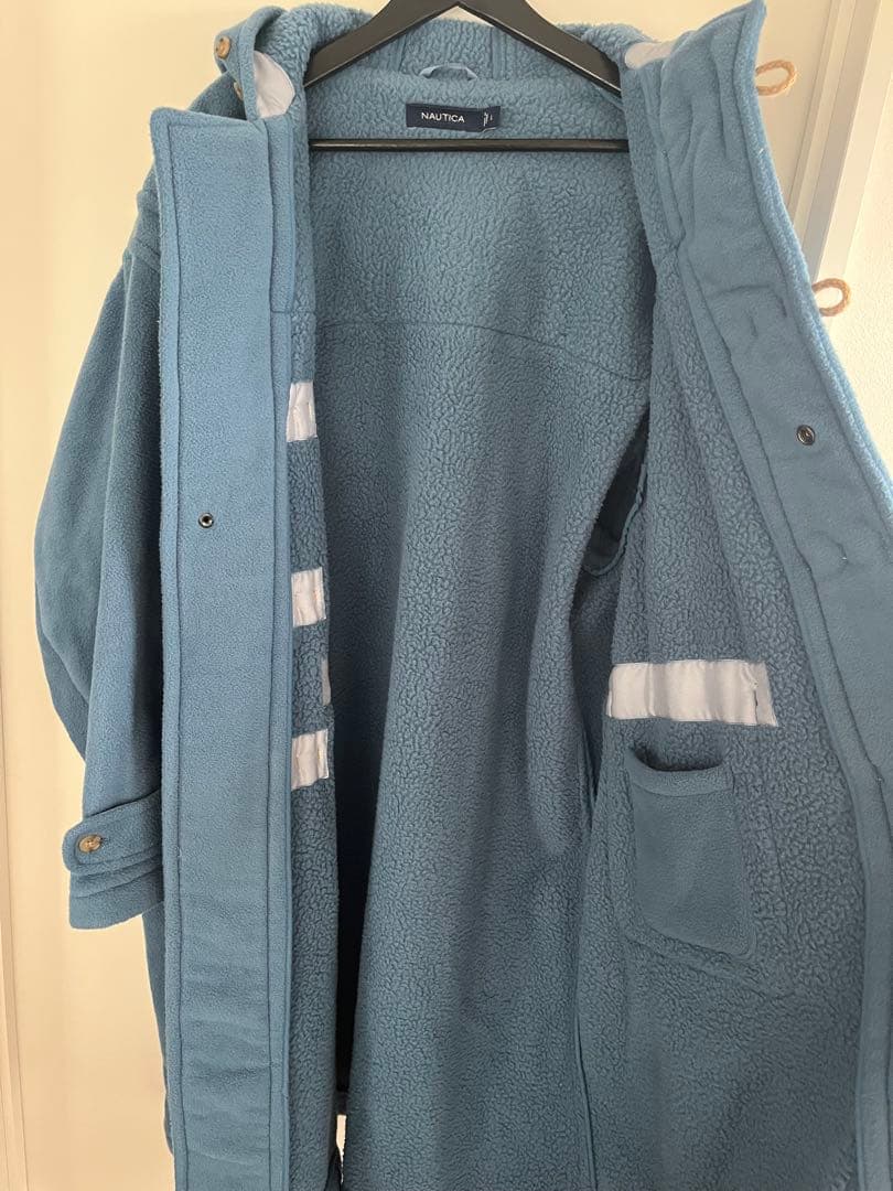 ヤ*ナ様 NAUTICA フリース ダッフルコート ブルー Lの通販はau PAY