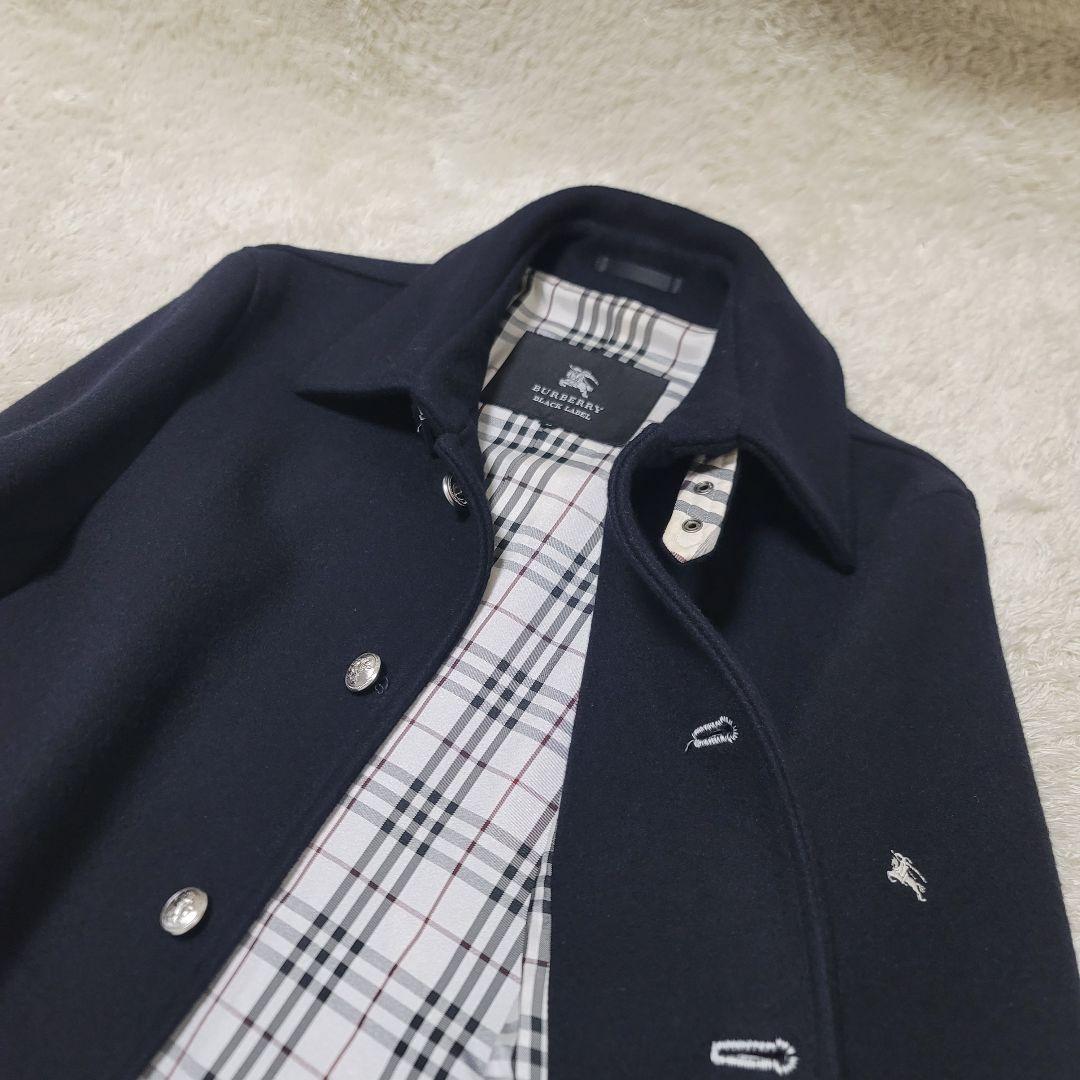 極美品✨バーバリーブラックレーベル マリンコート ロング ノバ