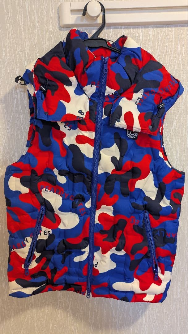 ✨パーリーゲイツサイズ4ダウンベスト‼️✨カモフラ柄確実正規品‼️ PEARLY GATES - 美品 パリーゲイツ カモフラ 迷彩 ダウンベストの通販