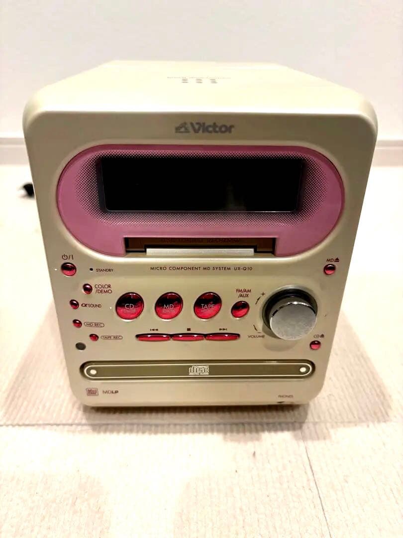 完動品 ビクター MDマイクロコンポ CA-UXQ10 CDコンポ カセット - メルカリ