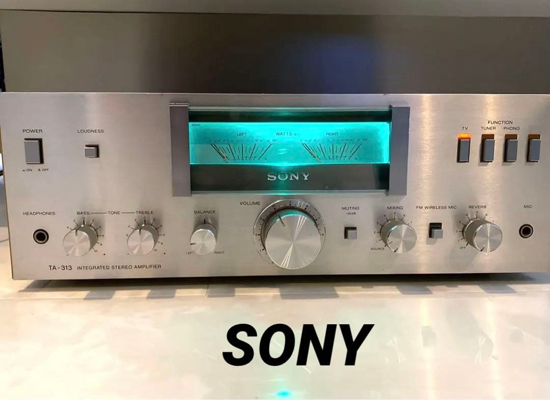 SONY プリメインアンプ TA-313 動作品 ソニー メーター LED - メルカリ