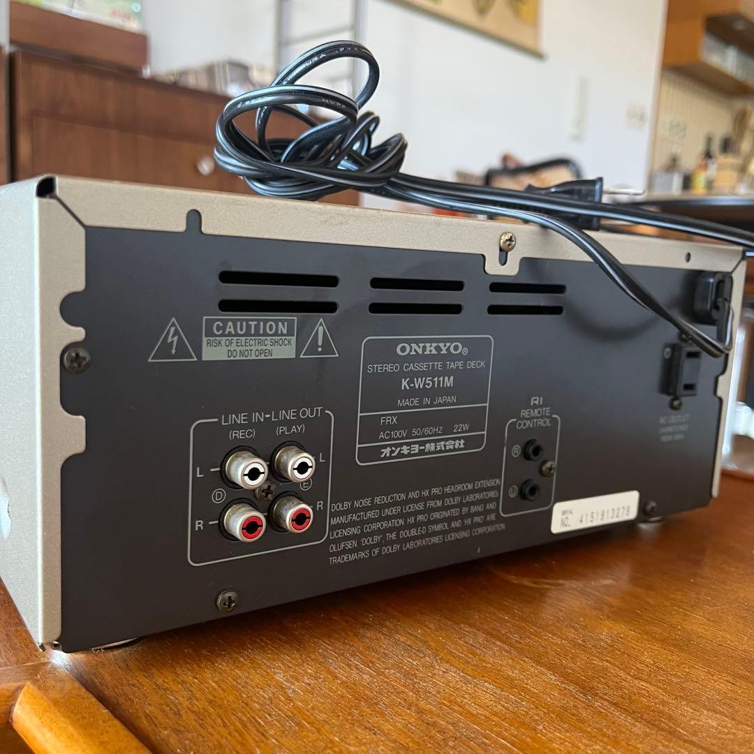 ONKYO K-W511M ダブルカセットデッキ 動作確認済み - メルカリ