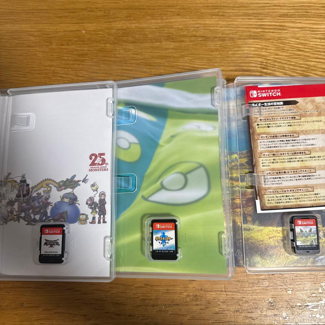 Nintendo Switch ソフト3本セット(ポケモン・ドラクエ・モンハン
