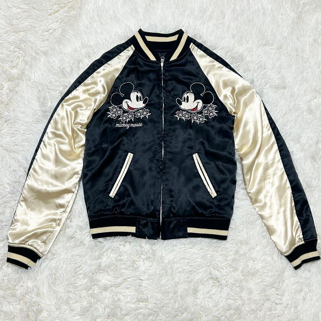 Disney ディズニー リバーシブルスカジャン 黒