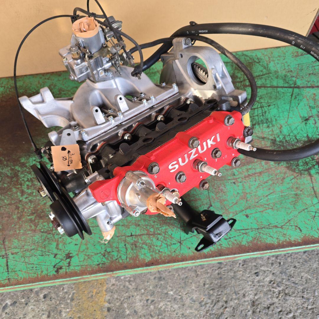 シャケオ　出品　ジムニー　SJ10 エンジン本体 LJ50、リビルトエンジン、パワーUP！35馬力550cc、SJ30