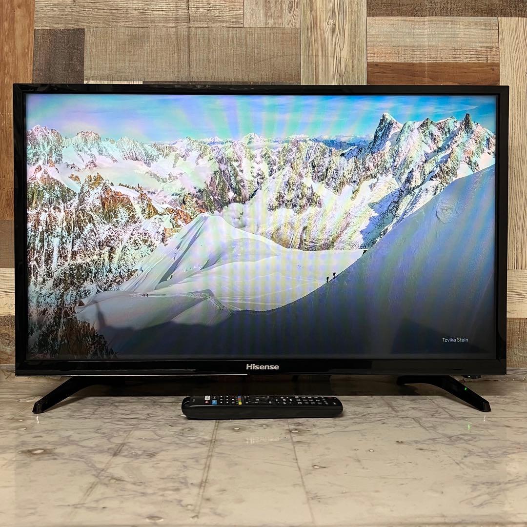 即日受渡❣️3年前購入全国送料込ハイセンス32型YouTube.U-NEXT ショップ