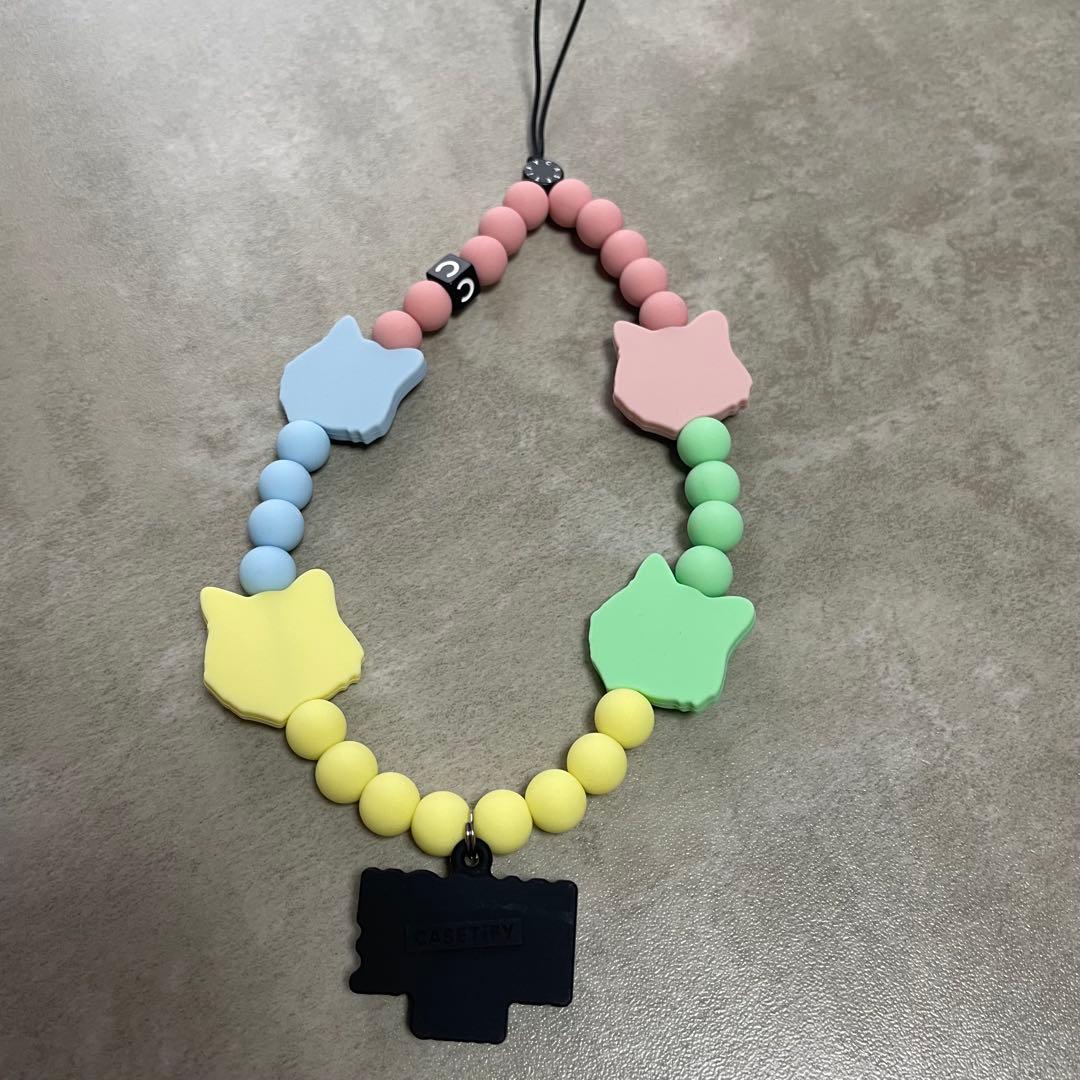 美品】メゾンキツネ×CASETiFY｜ストラップ スマホ チャーム - メルカリ