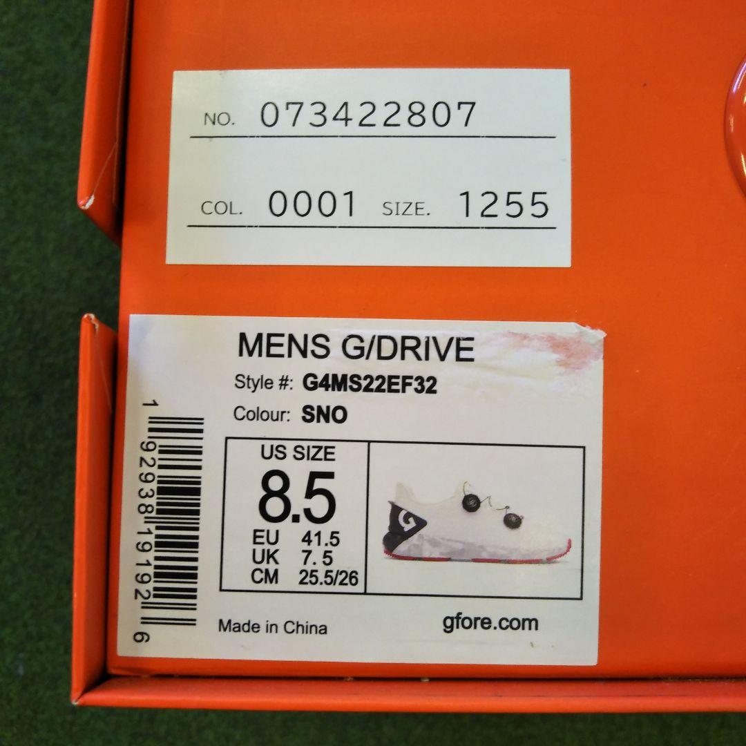 新品 G/FORE G/DRIVE ゴルフシューズ ホワイト 25.5cm