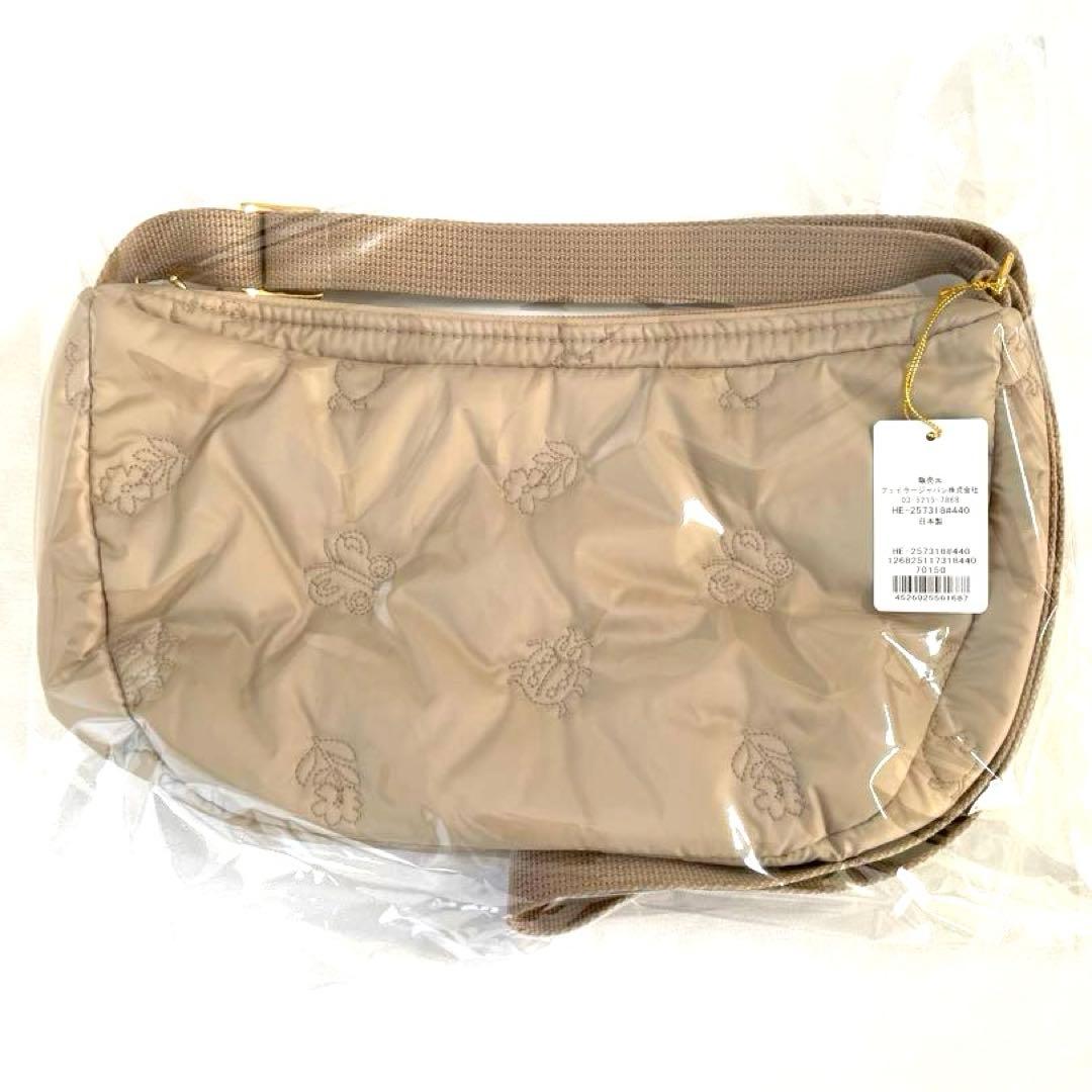 フェイラー ハイジ ハーフムーンバッグ ショルダーバッグ ベージュ