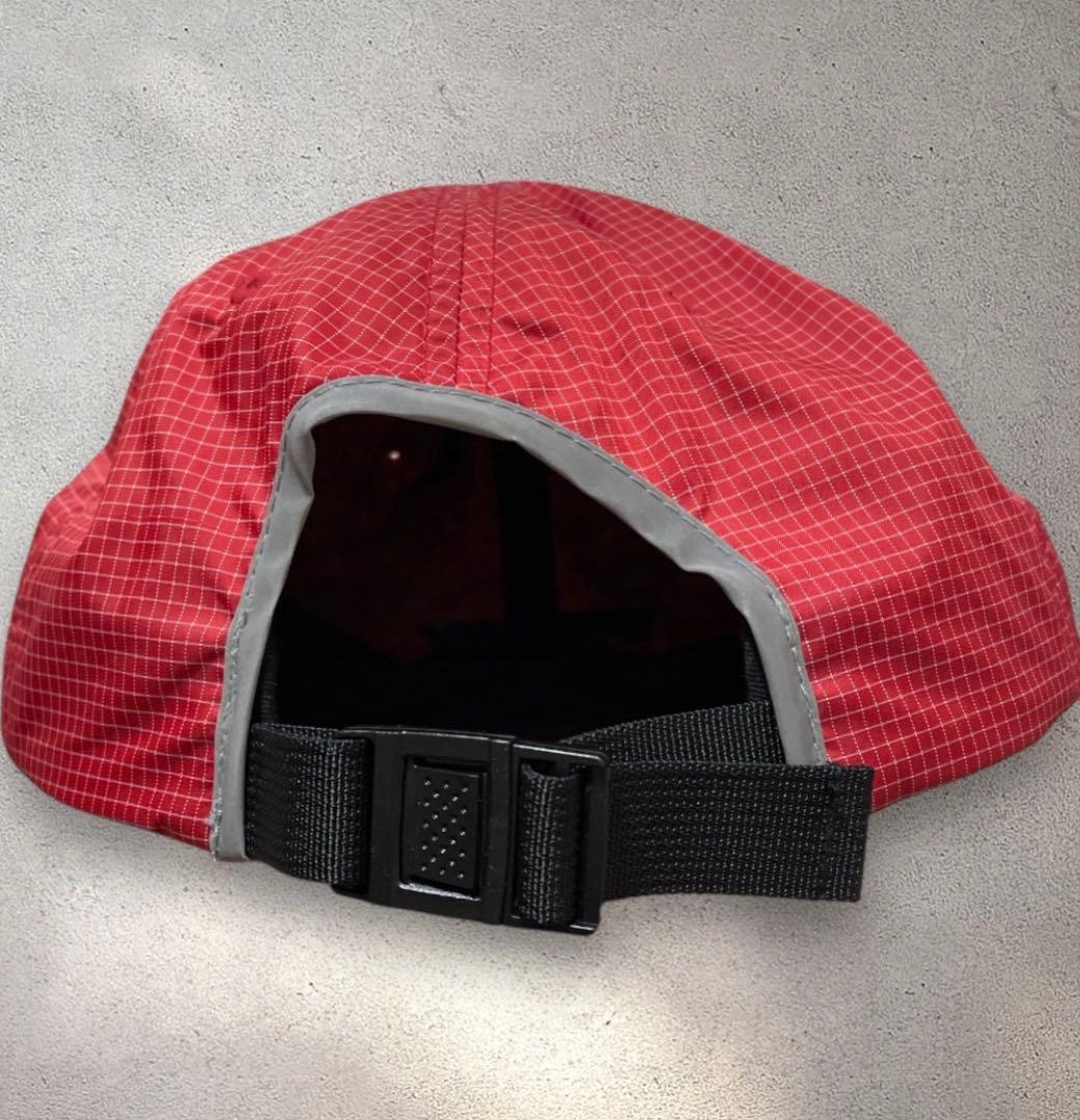 Stussy sport nylon capナイロンキャップ 赤 チェック柄