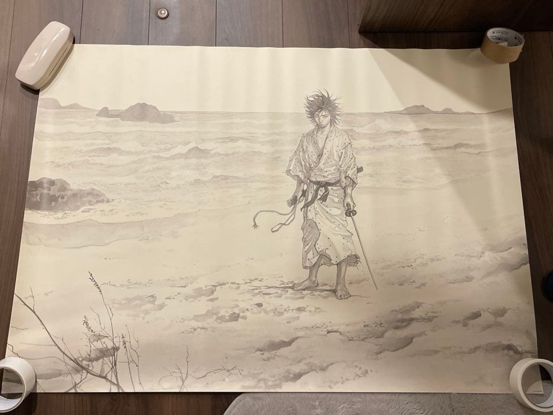 バガボンド 井上雄彦最後のマンガ展 ポスター仙台版 B1サイズ 墨絵