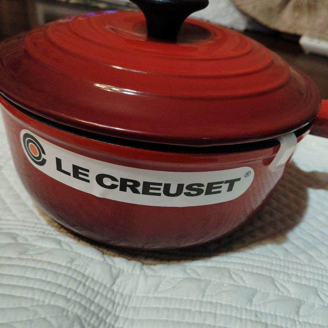 LE CREUSET 片手鍋 18cm レッド - メルカリ