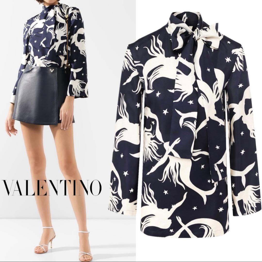 美品 VALENTINO マーメイド プリント長袖シャツ VALENTINO（シャツ/ブラウス(長袖/七分)）のフリマアイテム一覧