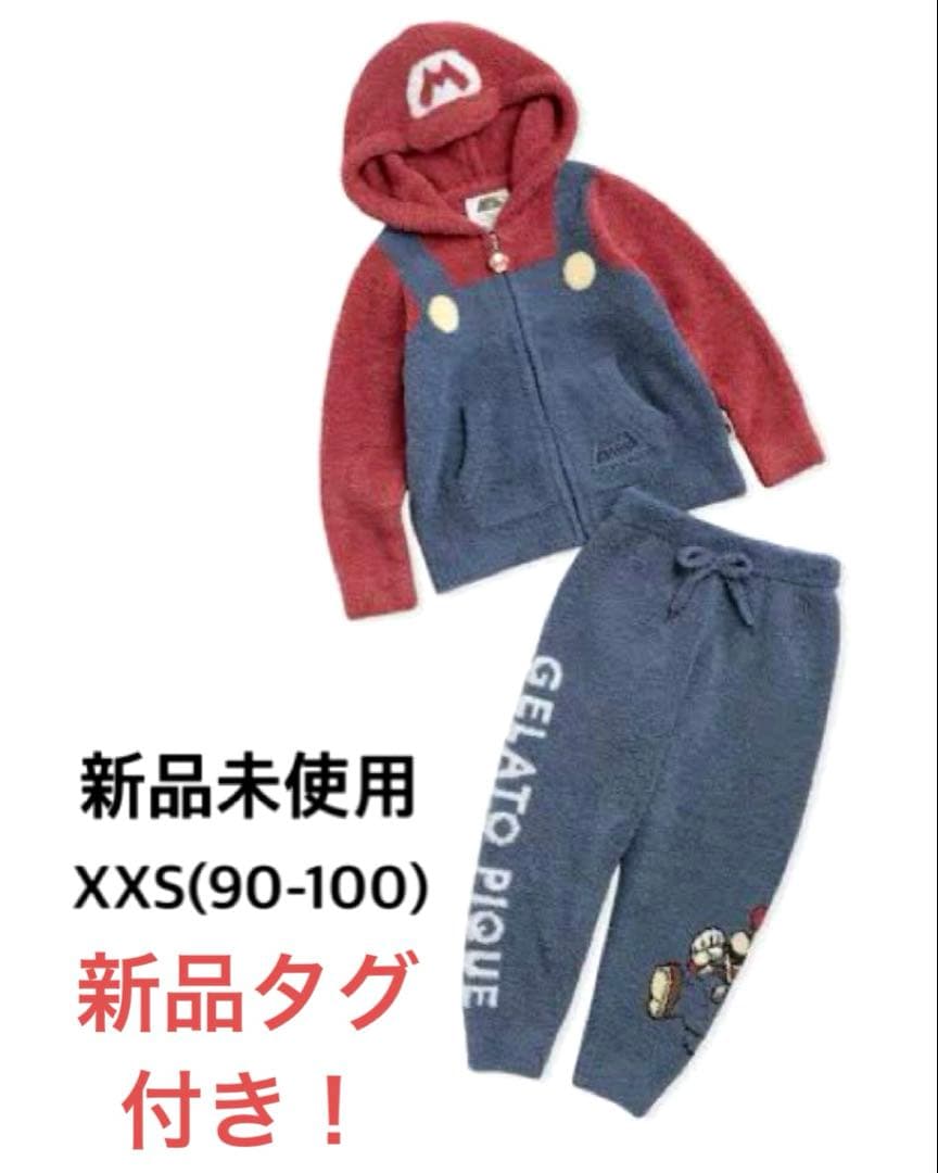本日限定セール早い者勝ち！ジェラピケ　マリオ　セットアップ　xxs 90-100 ジェラピケ × スーパーマリオ コラボルームウェア第3弾が国内11月10日