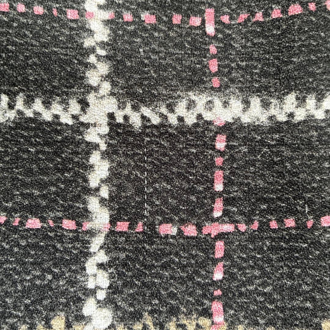 美品☆M'S GRACY ツイードライクプリントワンピース リボン 大きい